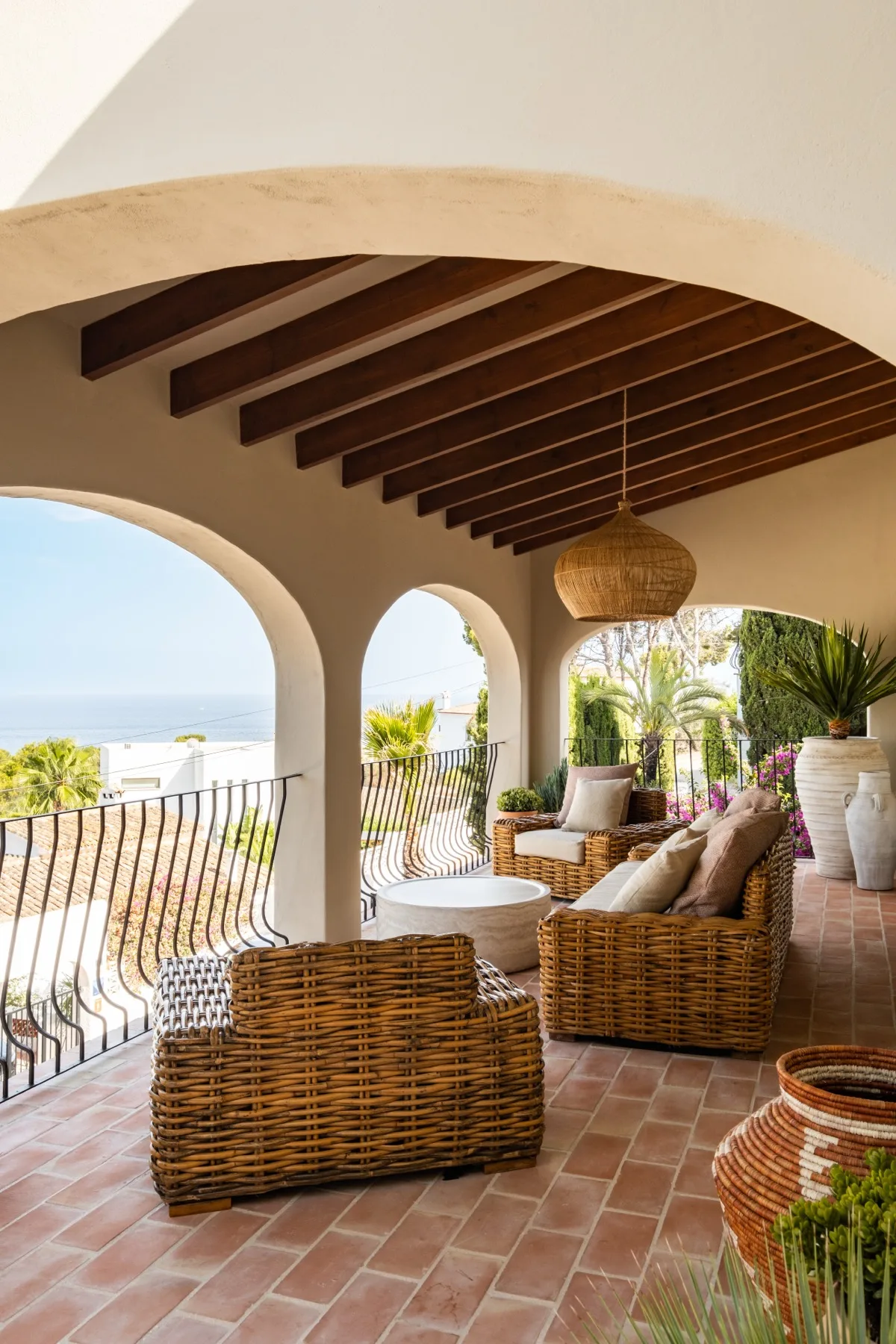 Arenys terrace with sea view
