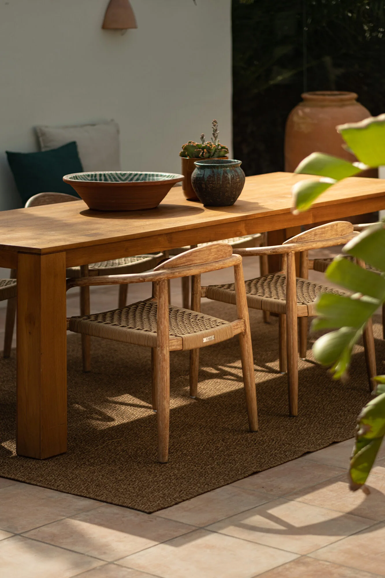 Outdoor dining table