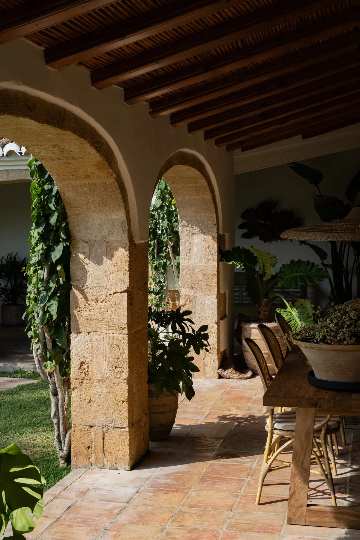 Finca del Peix colonnade
